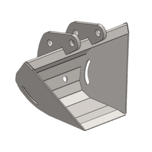 Godet trapèze pour mini-pelle