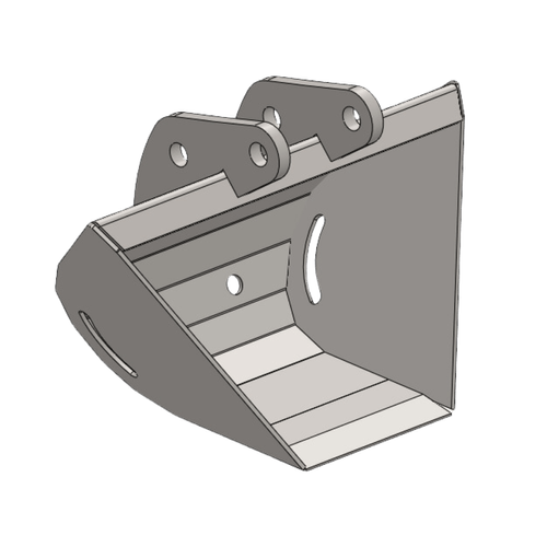 Godet trapèze pour mini-pelle