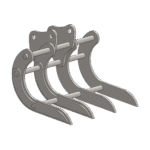 Godet Fléco acier haute résistance pour mini-pelle