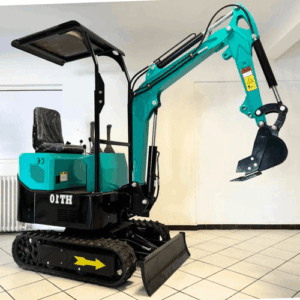 Mini-Pelle HT10 – Compacte 1T diesel, idéale chantiers étroits et précis – Image 3