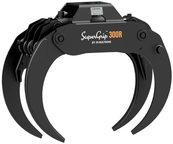 Grappin bois énergie HULTDINS SuperGrip I 300R sur chantier forestier