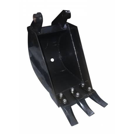 Godet 25 cm pour mini-pelle sur chantier