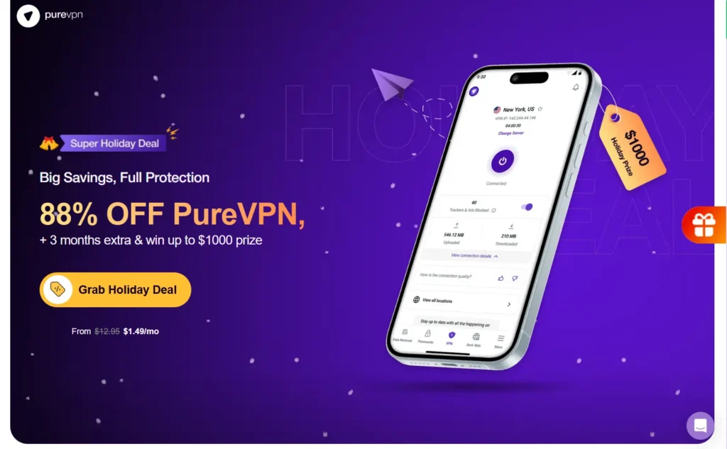 PureVPN test 2026