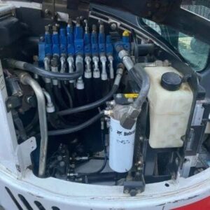 mini pelle bobcat 430 avec lamier taille haie