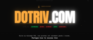 Dragiv nouvelle adresse Dotriv.com