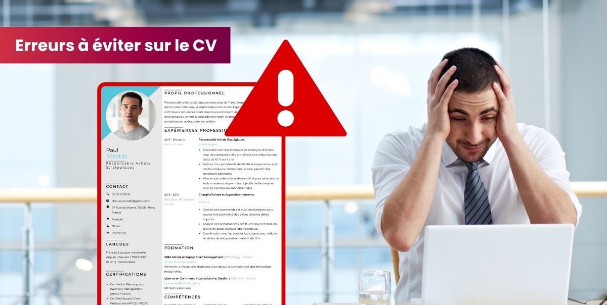 Les erreurs à éviter dans un CV (classées par gravité)
