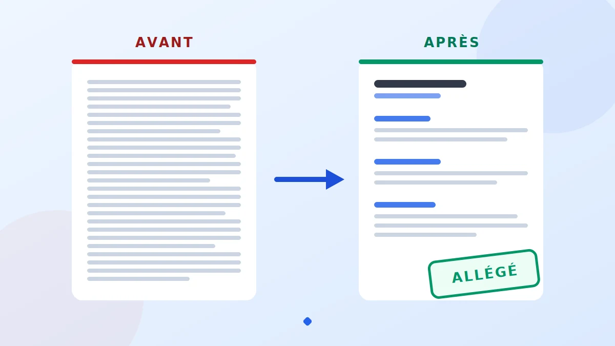 Avant après : enlever de son CV le superflu pour un document plus percutant