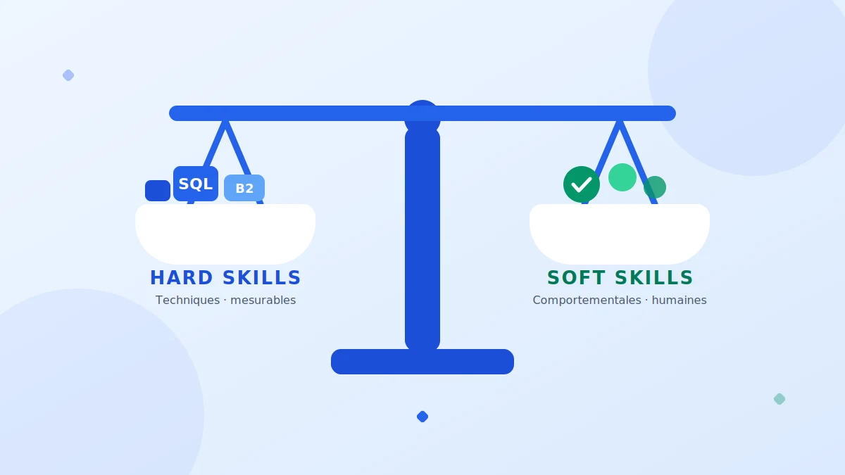 Compétences à mettre dans un CV : équilibre entre hard skills et soft skills