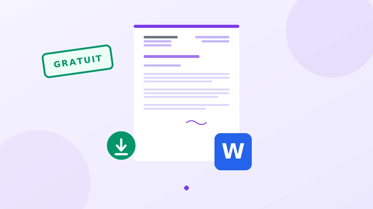 Modèle de lettre de motivation gratuit au format Word à télécharger et personnaliser