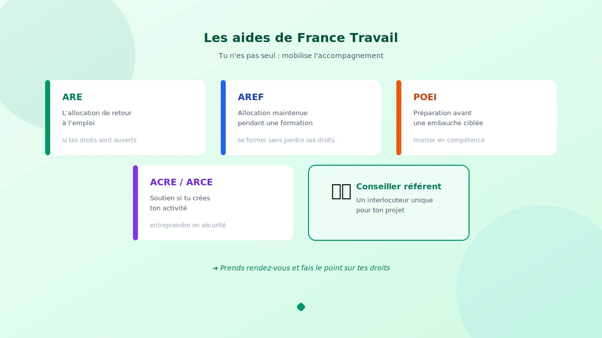 Sortir du chômage en s'appuyant sur l'accompagnement et les aides de France Travail